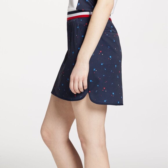 Lady Hagen Women's Contrast Trim Golf Skort Navy Star Print - Size XXL - Picture 14 of 14